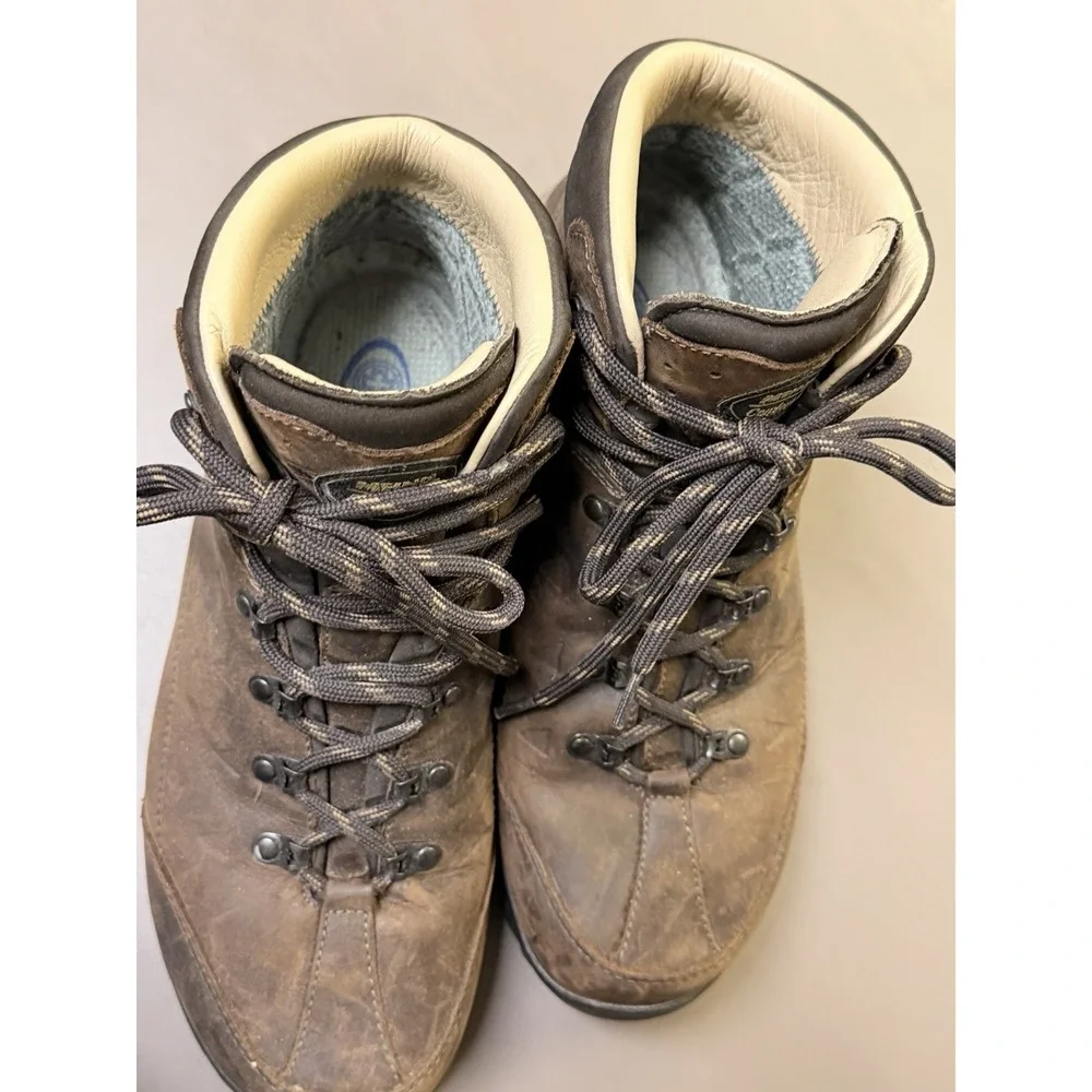 Meindl Comfort Fit Light Hiker 9.5 D Hiking Boots Brown Leather